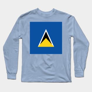 Saint Lucia Flag Long Sleeve T-Shirt